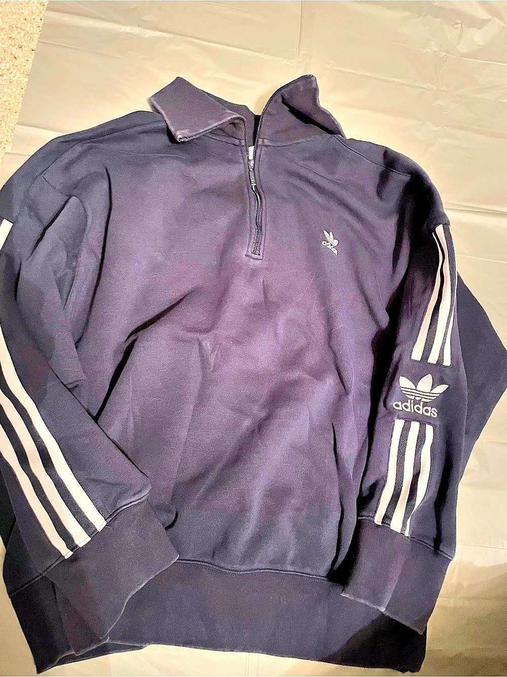 adidas 1/4-Zip 3-Stripes Pullover 3-Stripes 1/4-Zip Pullover XL